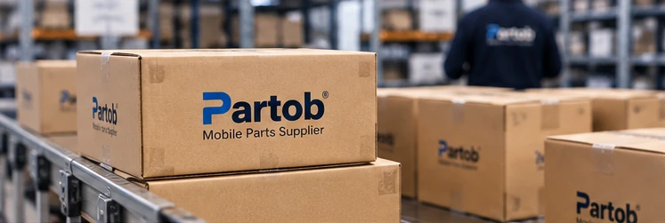 Partob-branded boxes prepared for dispatch