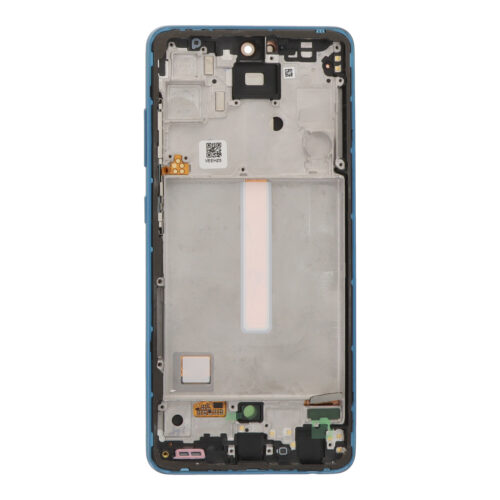 Screen Replacement With Frame for Samsung Galaxy A52/A52 5G Blue Premium