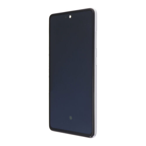 Screen Replacement With Frame for Samsung Galaxy A52/A52 5G/A52s 5G Silver Premium