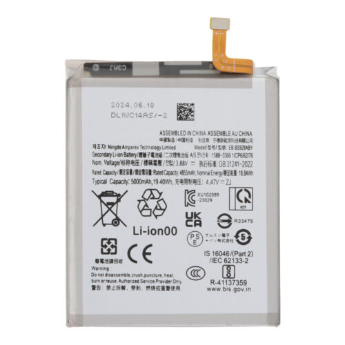 EB-BS928ABY 5000mAh Battery + Battery Adhesive for Samsung Galaxy S24 Ultra OEM