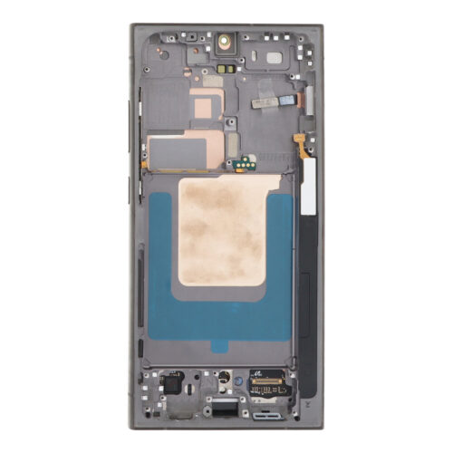 Screen Replacement With Frame for Samsung Galaxy S24 Ultra European Version Titanium Black Premium