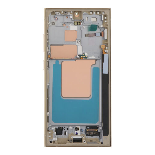 Screen Replacement With Frame for Samsung Galaxy S24 Ultra European Version Yellow Refurb