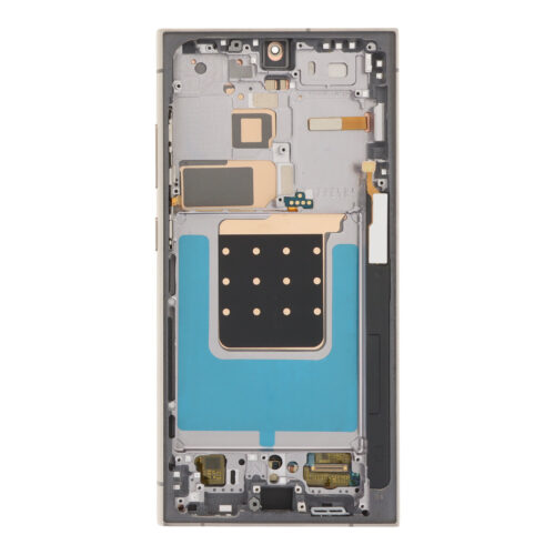 Screen Replacement With Frame for Samsung Galaxy S24 Ultra European Version Soft OLED Titanium Gray HQ