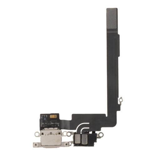 Charging Port Flex Cable with Charging Port Module for iPhone 16 Pro Max Natural Titanium Pulled