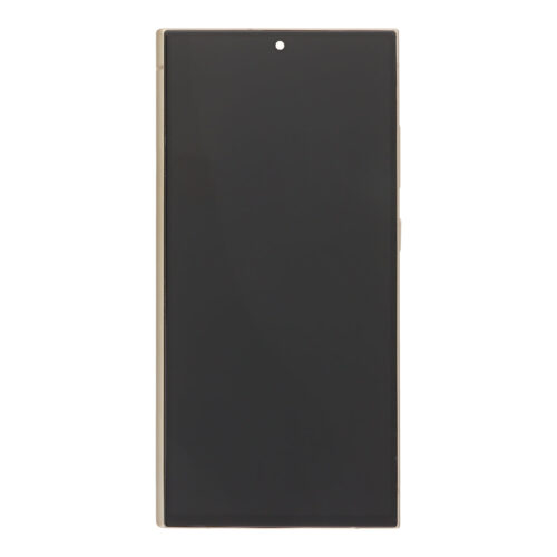 Screen Replacement With Frame for Samsung Galaxy S24 Ultra European Version TFT Yellow HQ