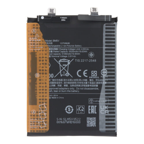 BM5V 5100mAh Battery + Battery Adhesive for Xiaomi Redmi Note 13 Pro 5G/Poco X6 Premium