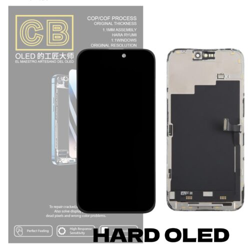Screen Replacement for iPhone 15 Pro Max CB Hard OLED HD+ Black