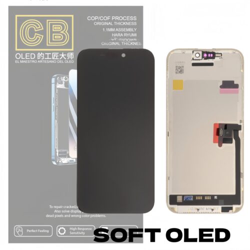 Screen Replacement for iPhone 16 Pro Max CB Diagnostic Soft OLED FHD Black