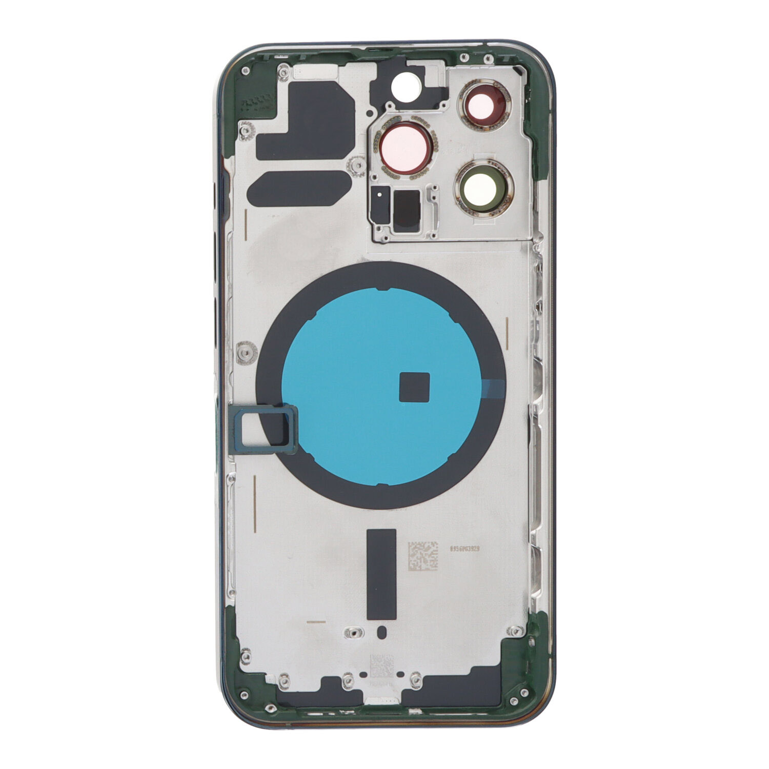 Middle Frame + Battery Door + Back Camera Lens and Bezel + Side Buttons + SIM Card Tray with Magnetism Ring+Speaker Anti-Dust Mesh+Mic Anti-Dust Mesh+Side Rails+Eject Pin for iPhone 13 Pro 6.1" A2638 European Version Green OEM