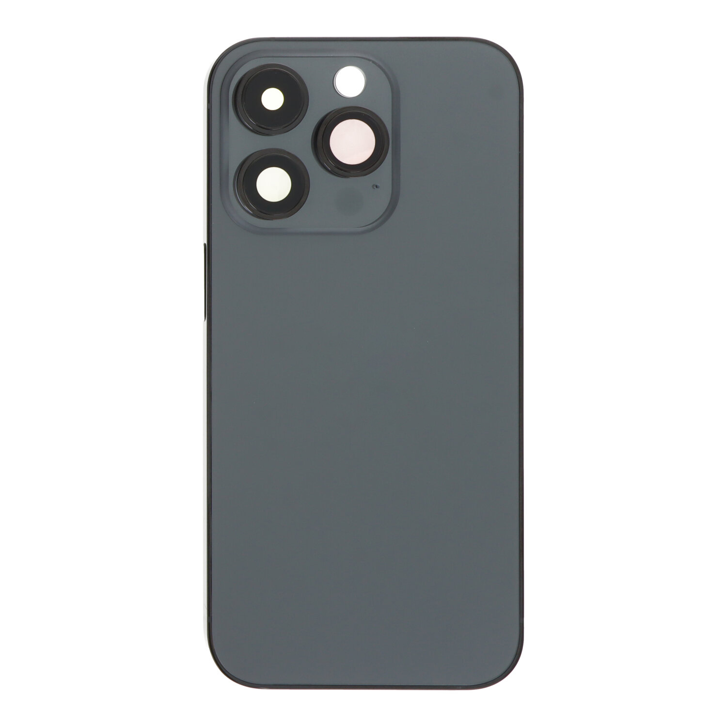Middle Frame + Battery Door + Back Camera Lens and Bezel + Side Buttons + SIM Card Tray with Magnetism Ring+Speaker Anti-Dust Mesh+Mic Anti-Dust Mesh+Side Rails+Eject Pin for iPhone 14 Pro A2890 European Version Black HQ