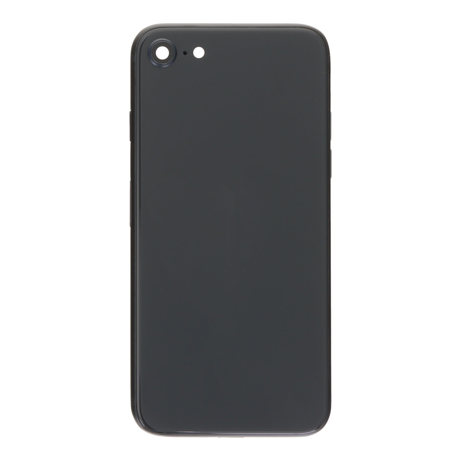 Middle Frame + Battery Door + Back Camera Lens and Bezel + Side Buttons + SIM Card Tray with Speaker Anti-Dust Mesh+Mic Anti-Dust Mesh+Side Rails+Eject Pin for iPhone SE 2022 USA Version Midnight OEM