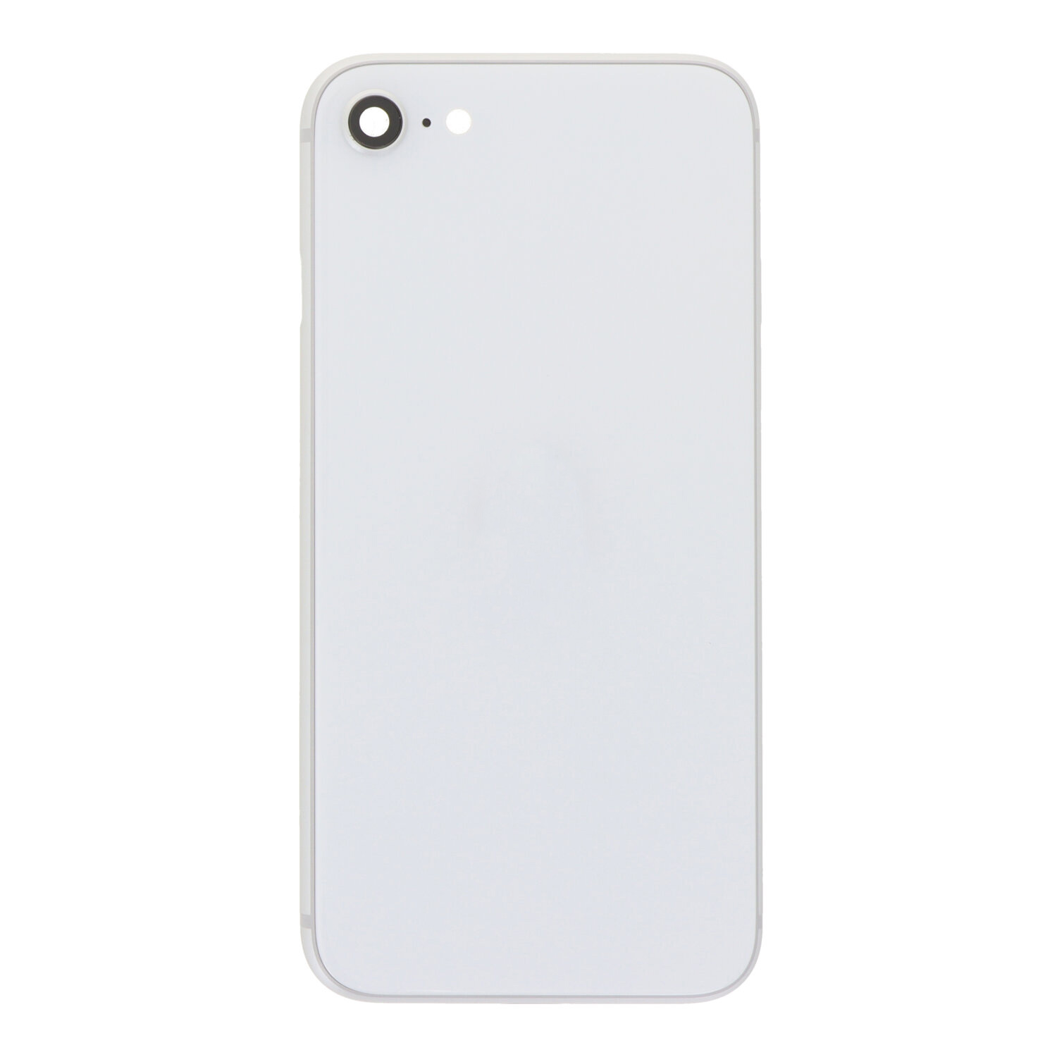 Middle Frame + Battery Door + Back Camera Lens and Bezel + Side Buttons + SIM Card Tray with Speaker Anti-Dust Mesh+Mic Anti-Dust Mesh+Side Rails+Eject Pin for iPhone SE 2022 USA Version Starlight OEM