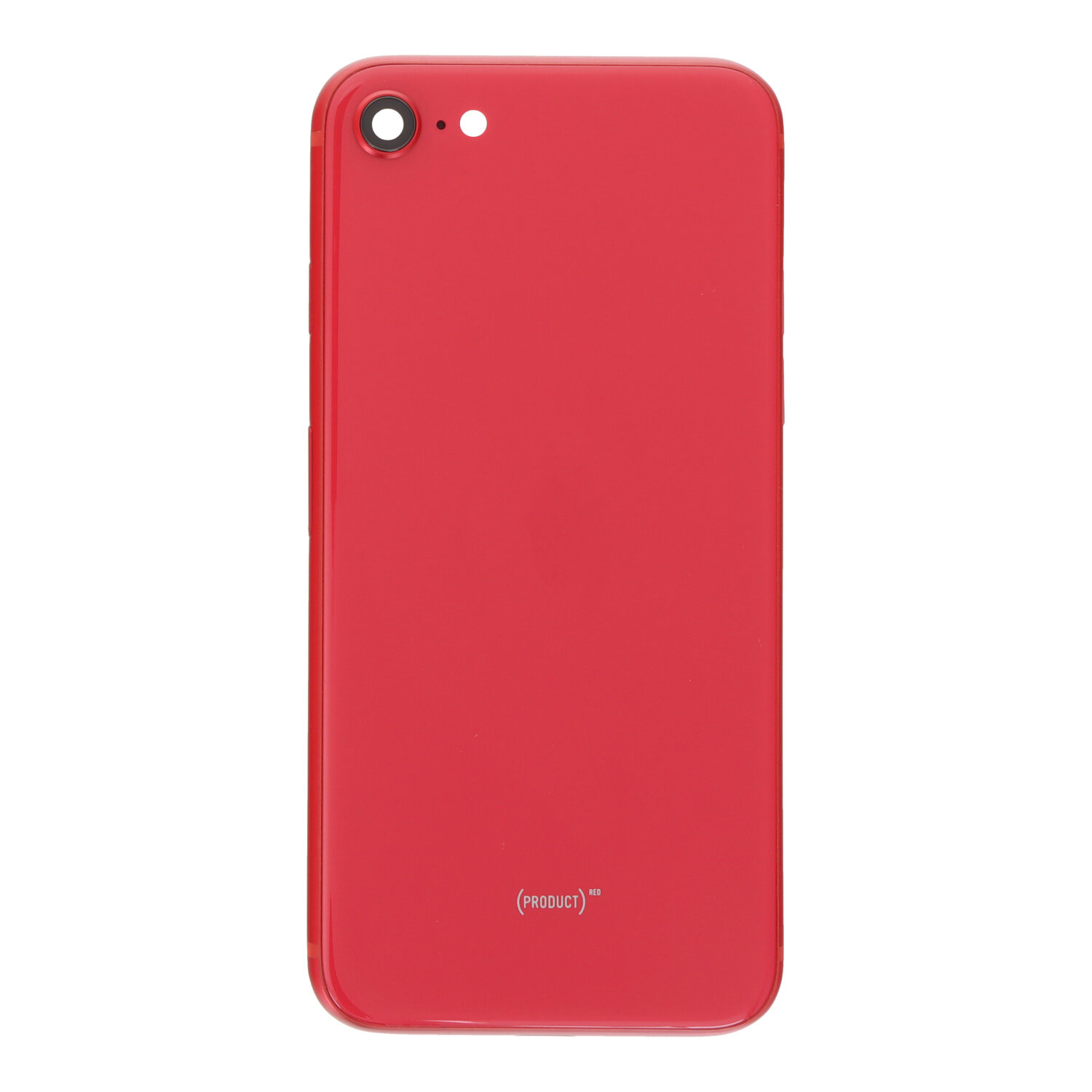 Middle Frame + Battery Door + Back Camera Lens and Bezel + Side Buttons + SIM Card Tray with Speaker Anti-Dust Mesh+Mic Anti-Dust Mesh+Side Rails+Eject Pin for iPhone SE 2022 USA Version Red OEM